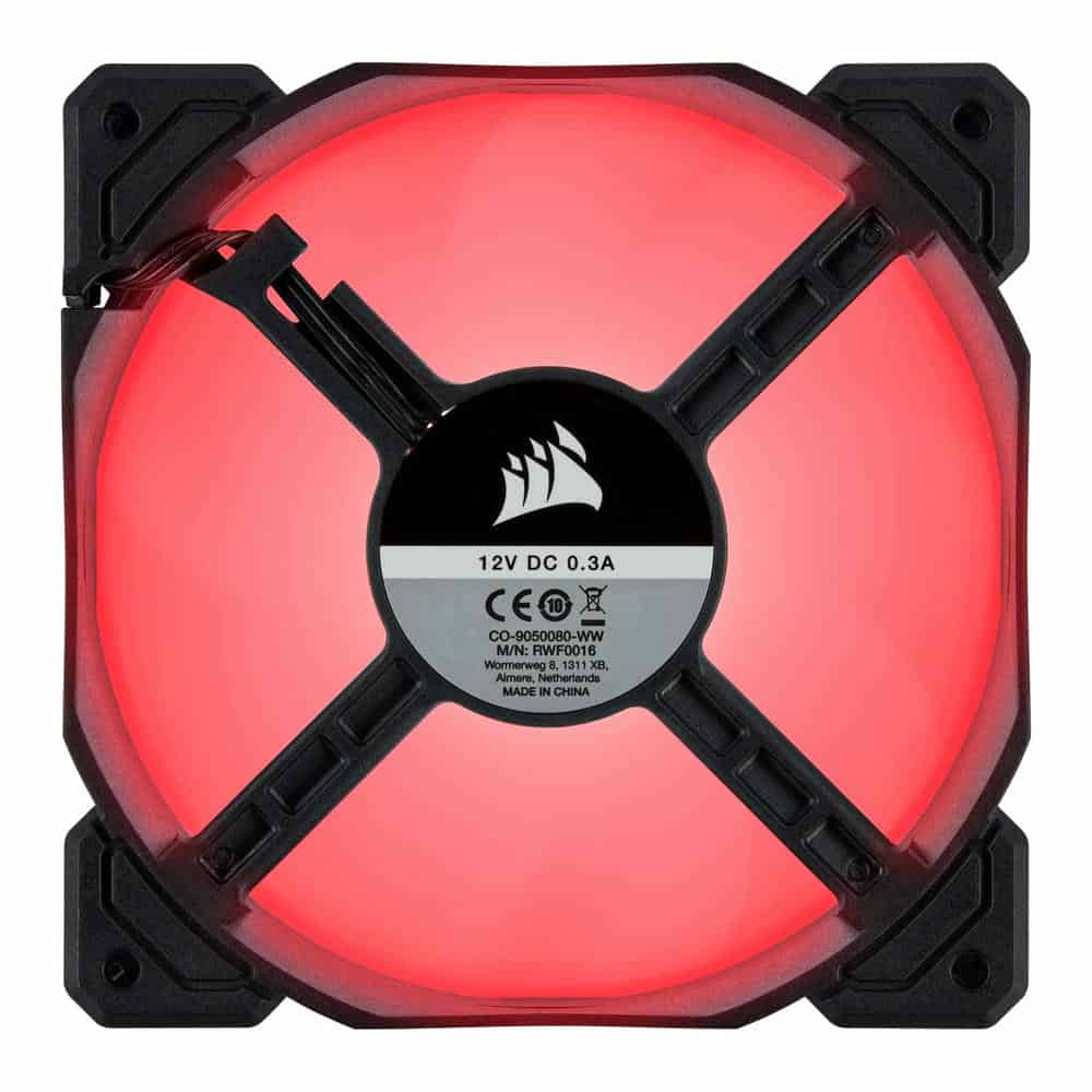 (image for) Corsair AF120 120mm Red LED Low Noise Cooling Fan